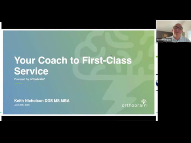 Your Coach to First-Class Service - orthobrain university